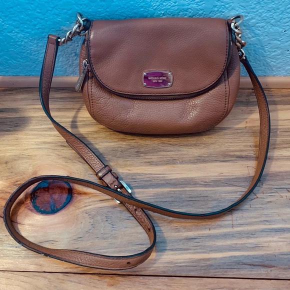 Michael Kors Leather Bedford Flap Crossbody Bag